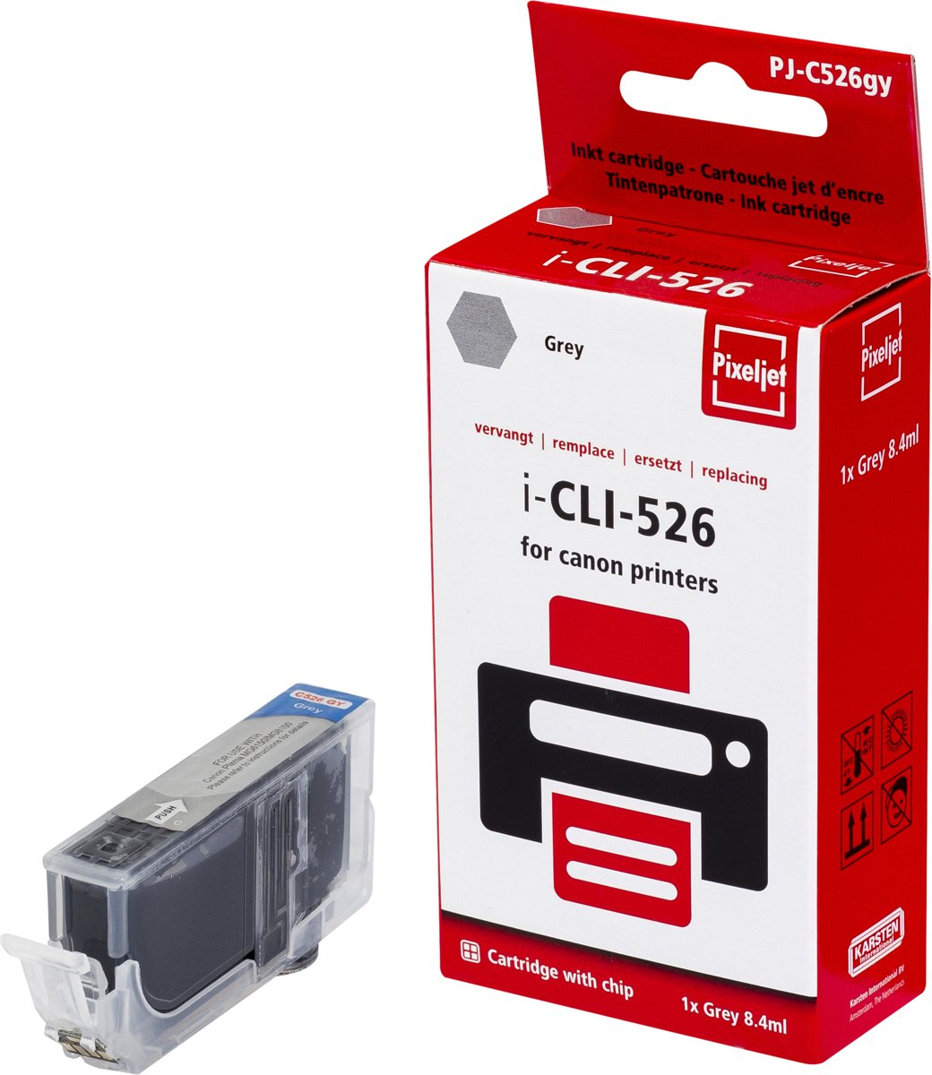 Canon CLI-526GY inktcartridge |Grijs| - Pixeljet